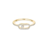 Messika 18ct Yellow Gold Move Uno Pavé 0.15ct Diamond Ring