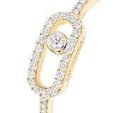 Messika 18ct Yellow Gold Move Uno Pavé 0.15ct Diamond Ring
