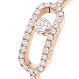Messika 18ct Rose Gold Move Uno Pavé 0.31ct Diamond Ring - Ring Size L
