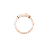 Messika 18ct Rose Gold Move Uno Pavé 0.31ct Diamond Ring - Ring Size L