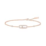 Messika 18ct Rose Gold Move Uno Pavé 0.20ct Diamond Bracelet