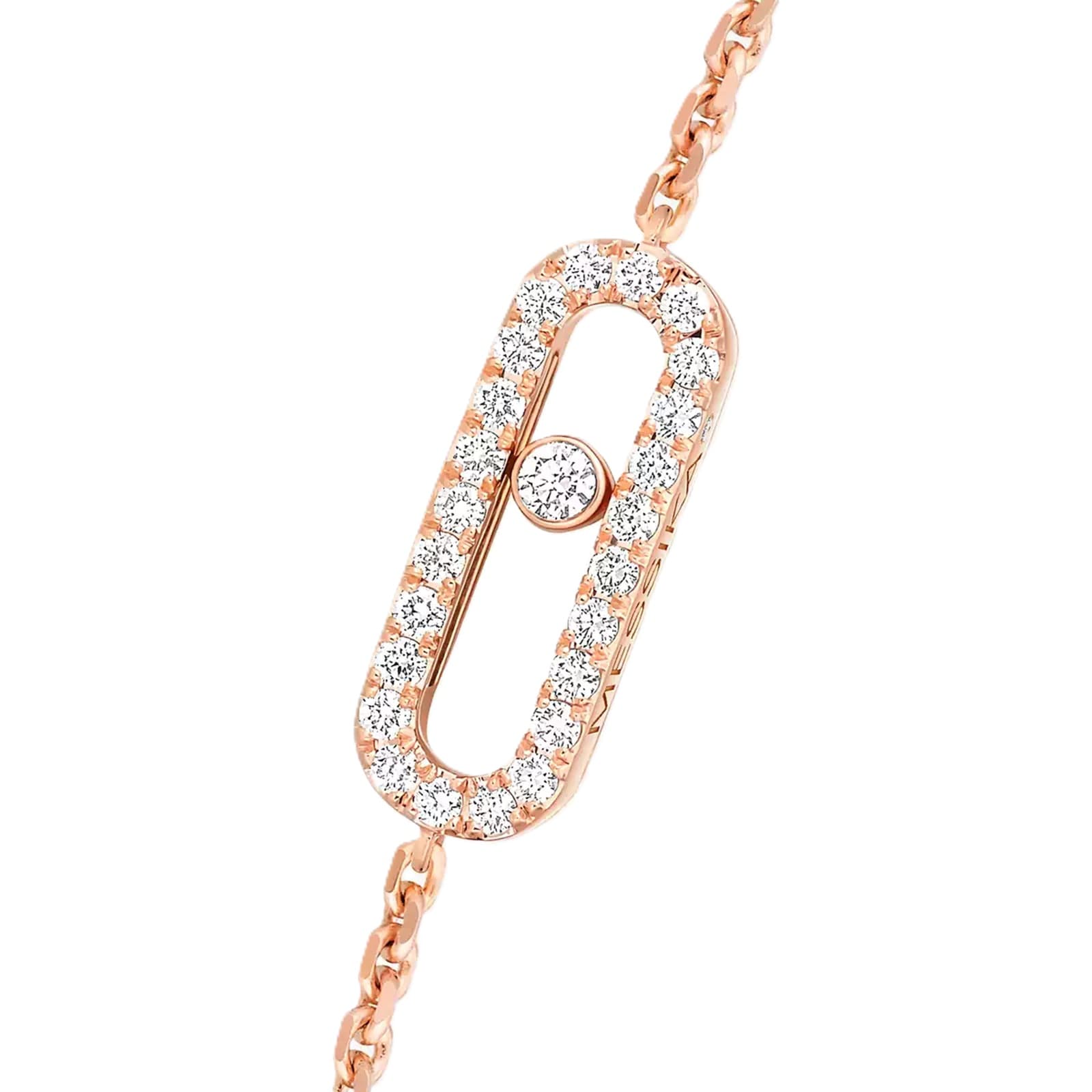 Messika 18ct Rose Gold Move Uno Pavé 0.20ct Diamond Bracelet Messika 18ct Rose Gold Move Uno Pavé 0.20ct Diamond Bracelet