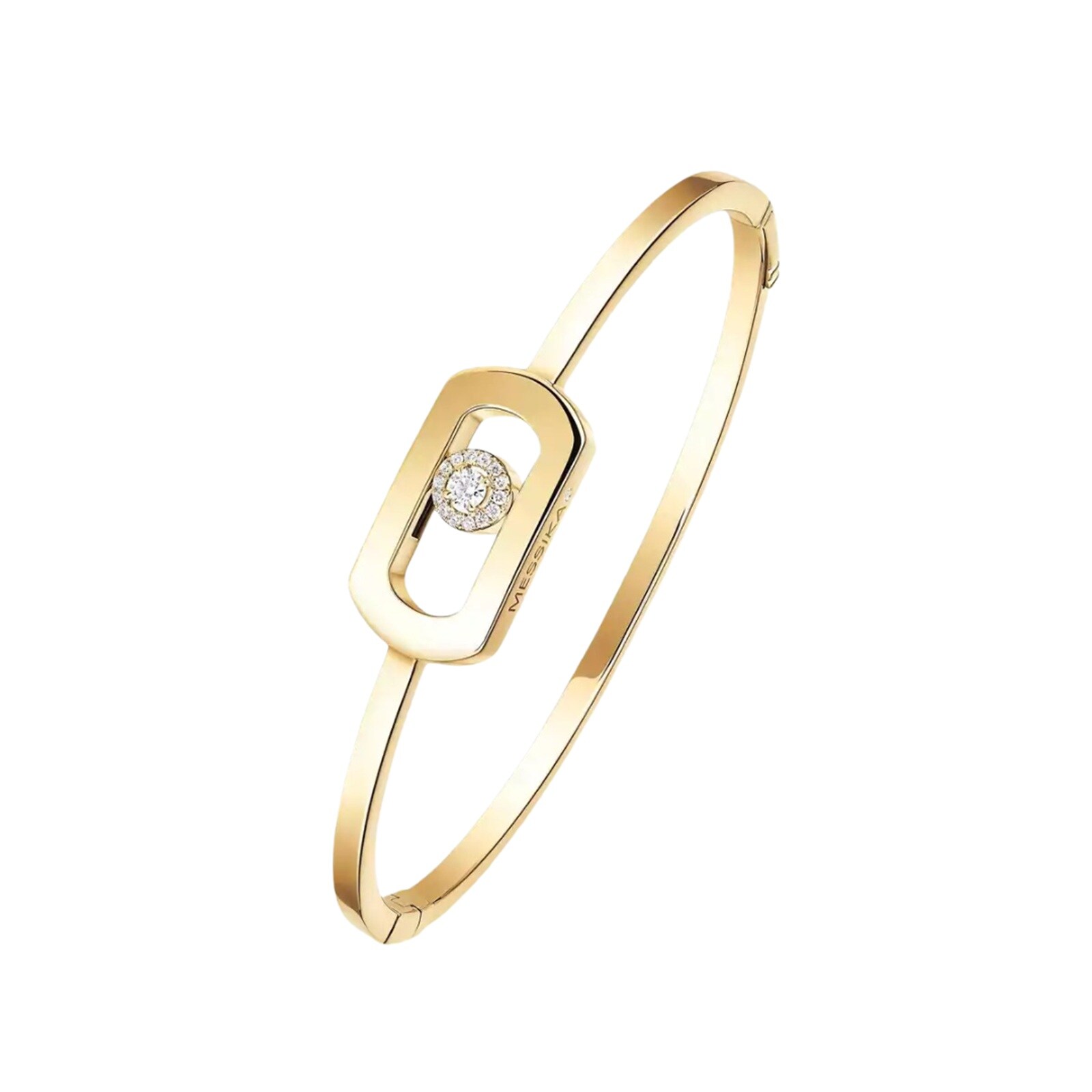 Messika 18ct Yellow Gold So Move 0.11ct Diamond Bangle