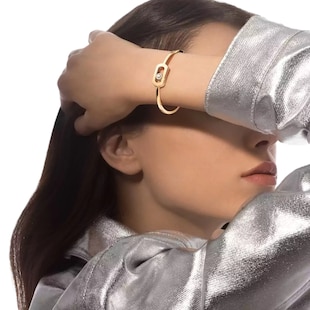 Messika 18ct Yellow Gold So Move 0.11ct Diamond Bangle