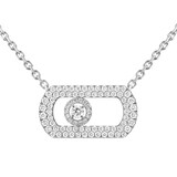 Messika 18ct White Gold So Move Pavé 0.65ct Diamond Necklace