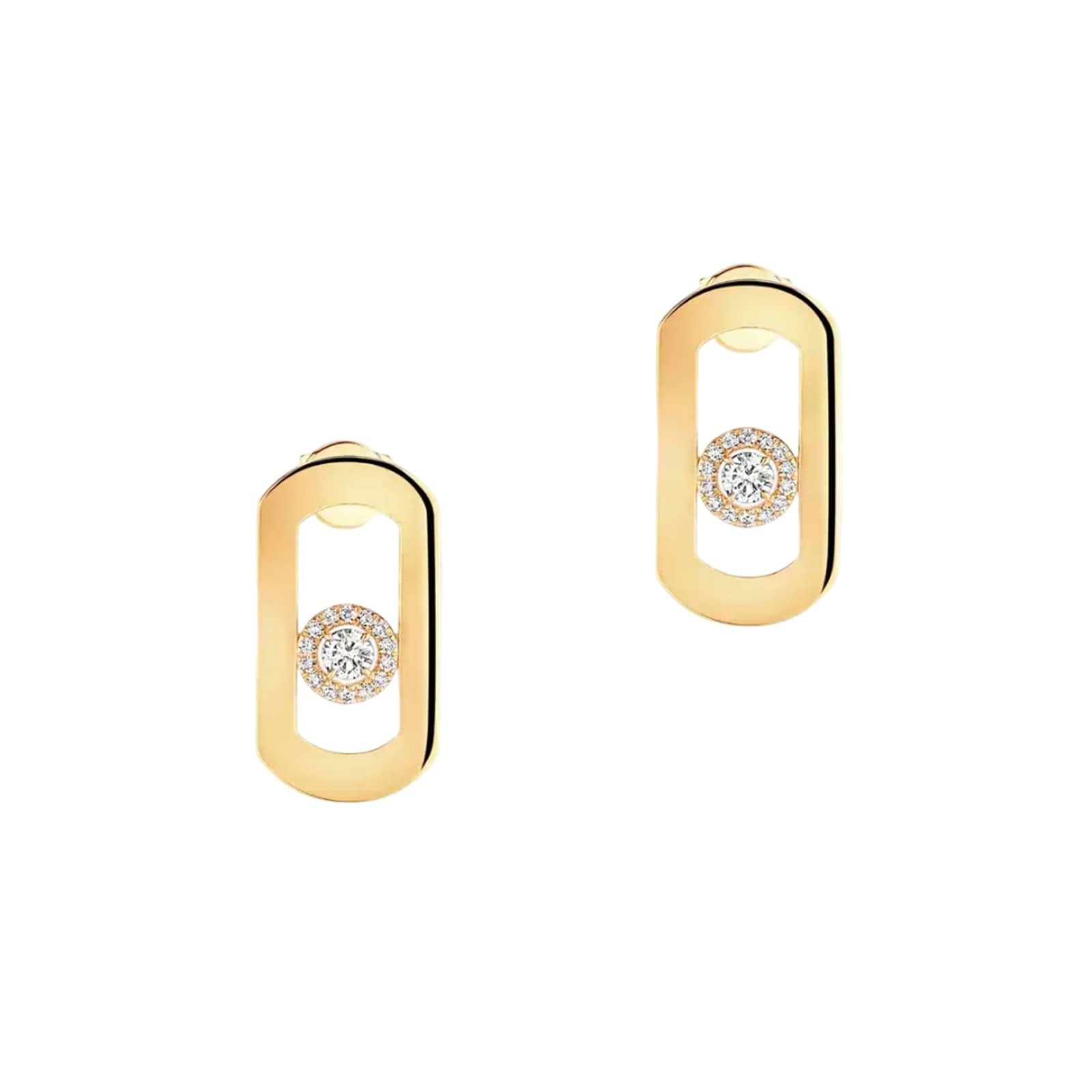 Messika 18ct Yellow Gold So Move 0.23ct Diamond Stud Earrings