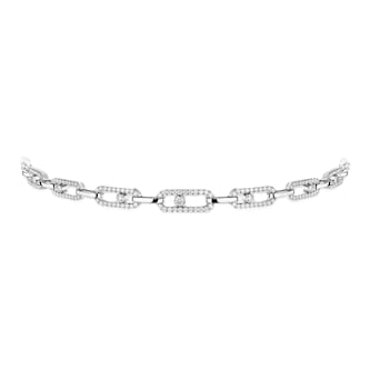 Messika 18ct White Gold Move Multi Link 1.70ct Diamond Choker Necklace