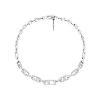 Messika 18ct White Gold Move Link Pavé 2.55ct Diamond Necklace Messika 18ct White Gold Move Link Pavé 2.55ct Diamond Necklace