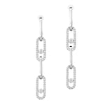Messika 18ct White Gold Move Link Transformable 1.70ct Diamond Drop Earrings