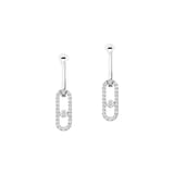 Messika 18ct White Gold Move Link Transformable 1.70ct Diamond Drop Earrings
