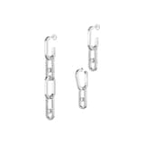 Messika 18ct White Gold Move Link Transformable 1.70ct Diamond Drop Earrings