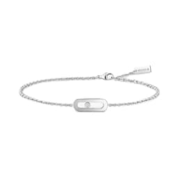 37711953 - 18ct White Gold Move Uno 0.02ct Diamond Bracelet
