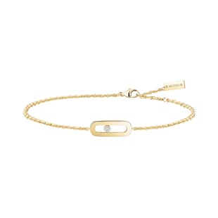 Messika 18ct Yellow Gold Move Uno 0.02ct Diamond Bracelet