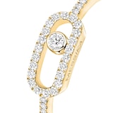 Messika 18K Yellow Gold Move Uno Pave Diamond Ring - Ring Size 6