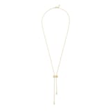 Messika 18K Yellow Gold Moderniste Pave Diamond Tie Necklace