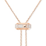 Messika 18K Rose Gold Moderniste Pave Diamond Tie Necklace