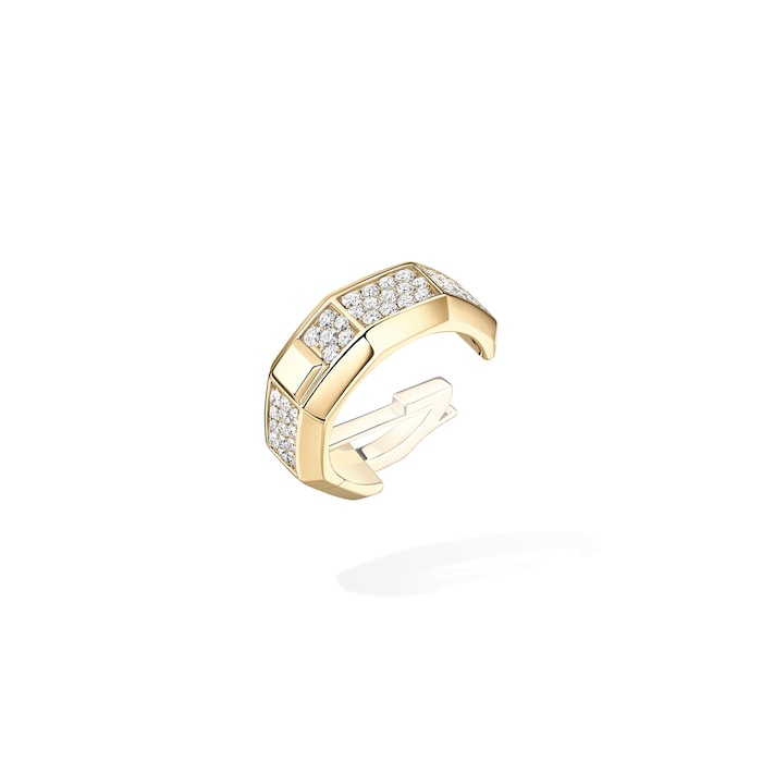 Messika 18K Yellow Gold Moderniste Diamond Single Ear Clip