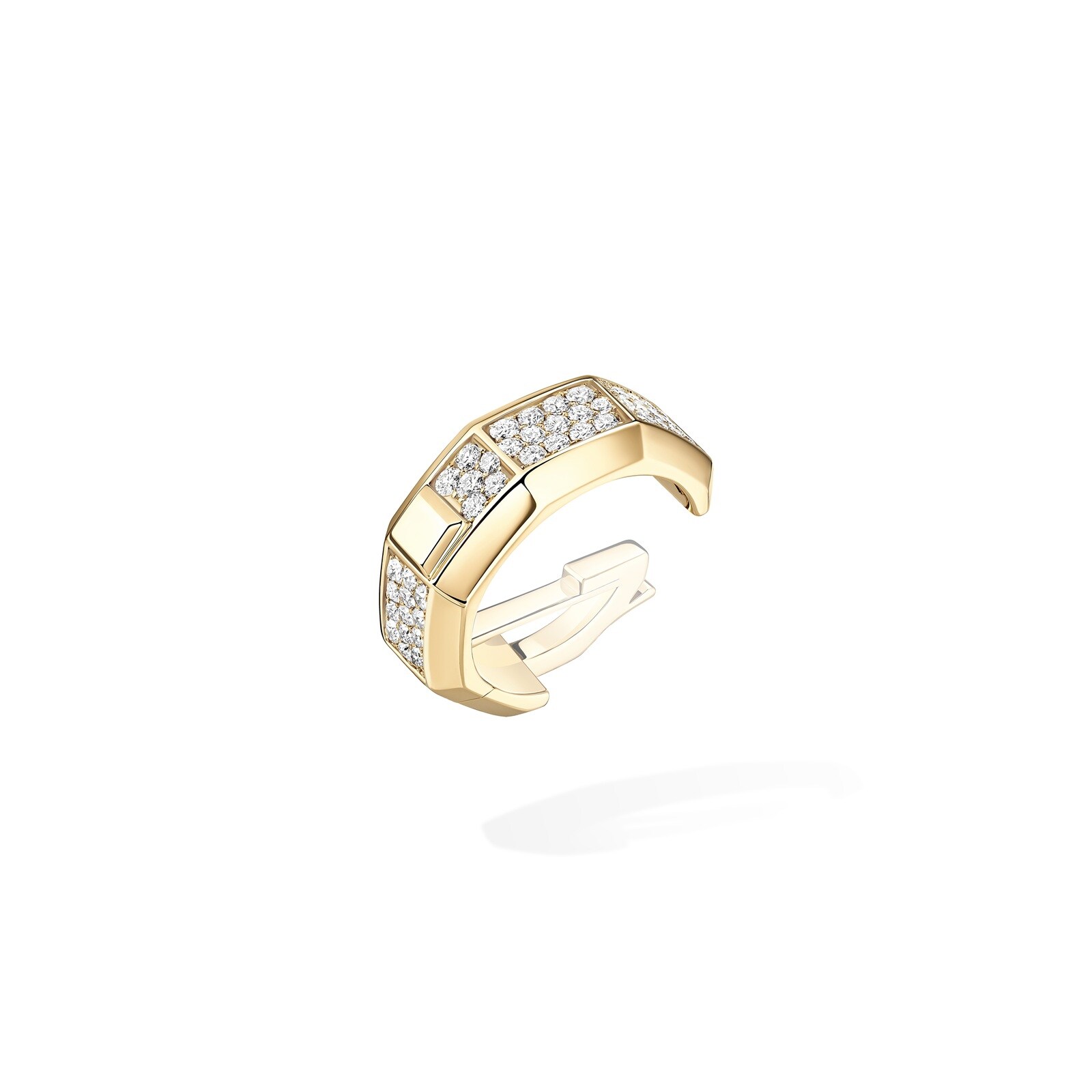 Messika 18K Yellow Gold Moderniste Diamond Single Ear Clip