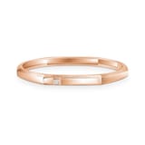 Messika 18K Rose Gold Moderniste Diamond Bangle - Size Medium