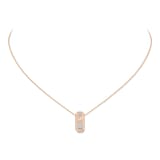 Messika 18K Rose Gold Moderniste Pave Diamond Pendant Necklace