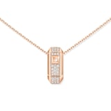 Messika 18K Rose Gold Moderniste Pave Diamond Pendant Necklace
