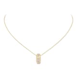 Messika 18K Yellow Gold Moderniste Pave Diamond Pendant Necklace