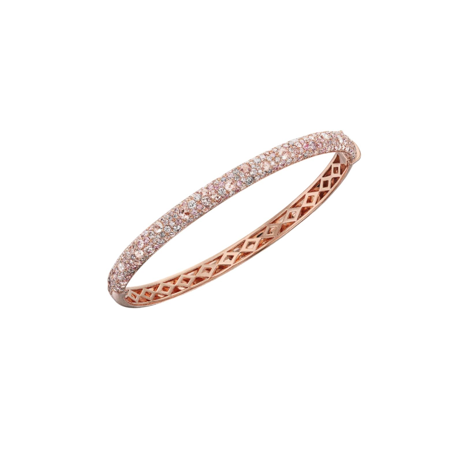 J Fine 18K Pink Gold Argyle Pink™ Diamond Dome Pave Cuff Bracelet