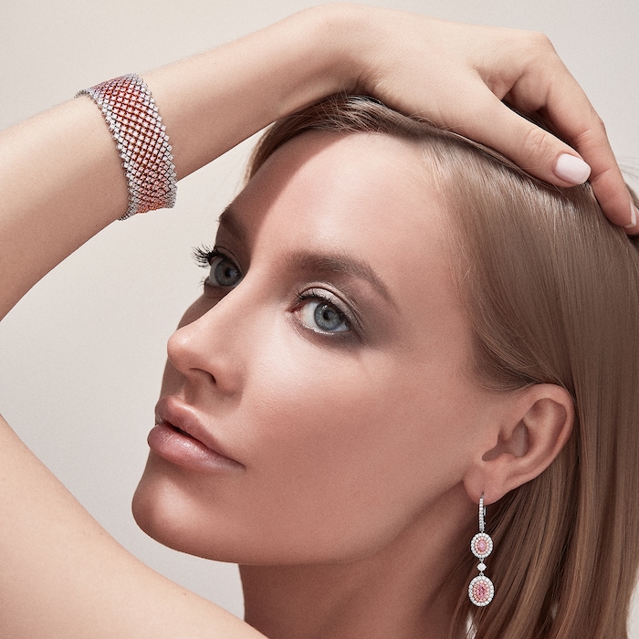 J Fine 18k Pink Gold Argyle Pink™ Diamond Flex Bracelet