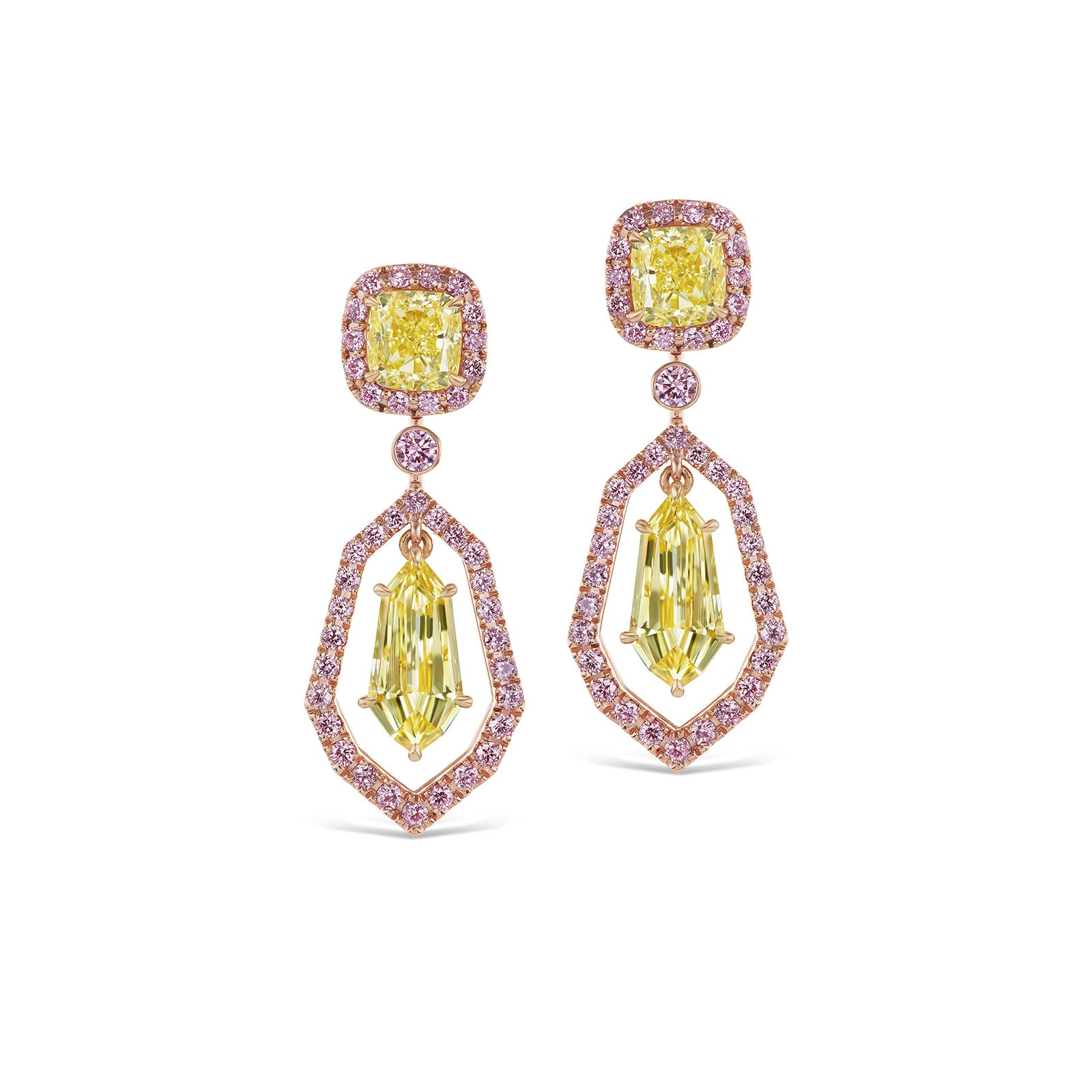 Icy Pink Diamond Earrings – Ritu Singh Luxe Jewelry