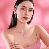J Fine 18k Pink Gold Argyle Pink™ Diamond and Bi Color Tourmaline Necklace 18"