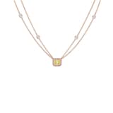J Fine 18K Pink & Yellow Gold Argyle Pink™ Diamond and Yellow Diamond East West Pendant Necklace