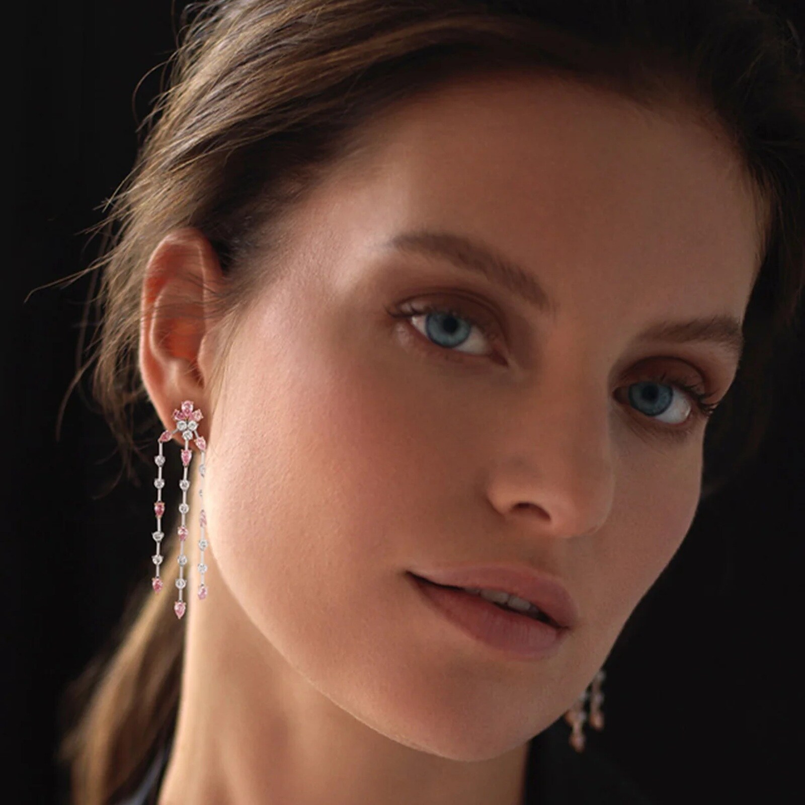 J Fine Platinum & 18K Rose Gold Argyle Pink™ Diamond Chandelier Earrings