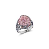 J Fine Platinum & 18K Rose Gold Argyle Pink™ Diamond Divine Lotus Ring