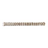 J Fine 18K White & Rose Gold Brown Emerald Cut Diamond Bracelet