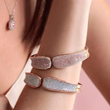 J Fine 18K Rose Gold Argyle Pink™ Diamond Saddle Cuff Bracelet