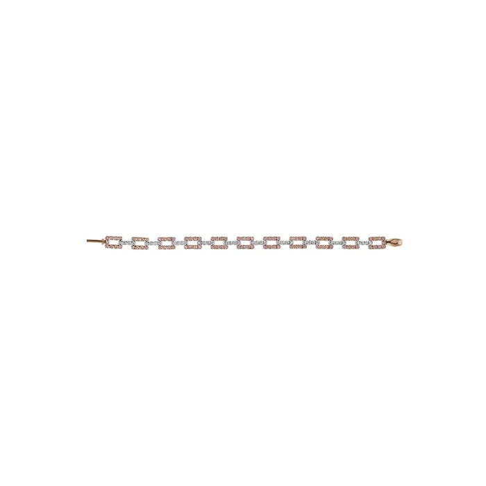 J Fine 18K White & Pink Gold Argyle Pink™ Diamond Link Bracelet