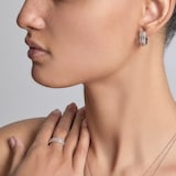 J Fine Platinum & 18K Rose Gold Argyle Pink™ Diamond Huggie Earrings