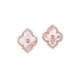 J Fine 18K Rose Gold Argyle Pink™ Diamond & Mother Of Pearl Stud Earrings