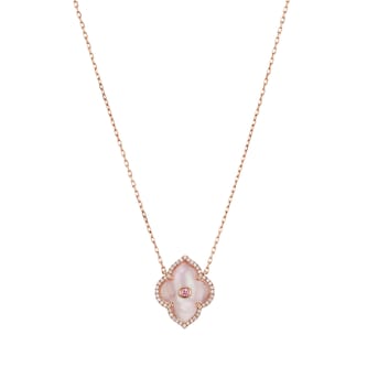 J Fine 18K Rose Gold Argyle Pink™ Diamond & Mother Of Pearl Pendant Necklace