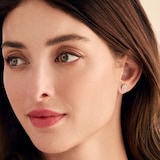 J Fine Platinum & 18K Rose Gold Argyle Pink™ Diamond Double Halo Stud Earrings