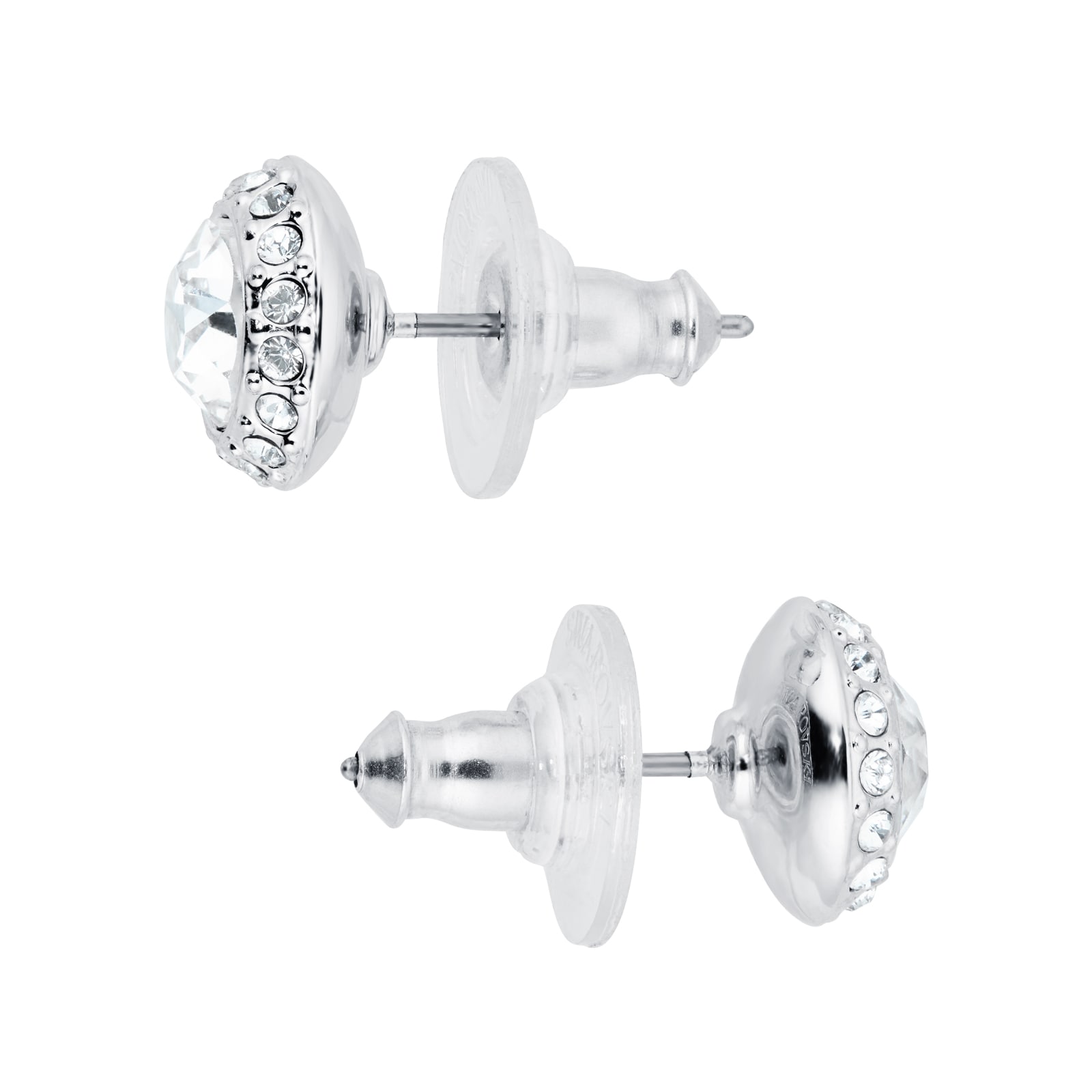 Swarovski Jewelry Angelic Pierced Earrings White Rhodium Plated 108194 –  Biggs Ltd