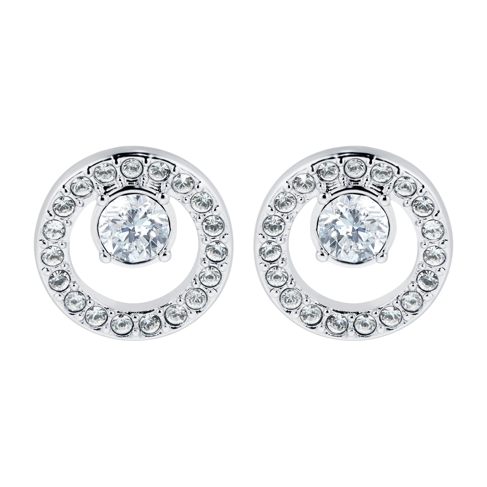 SWAROVSKI Creativity Circle Small Pierced Earrings