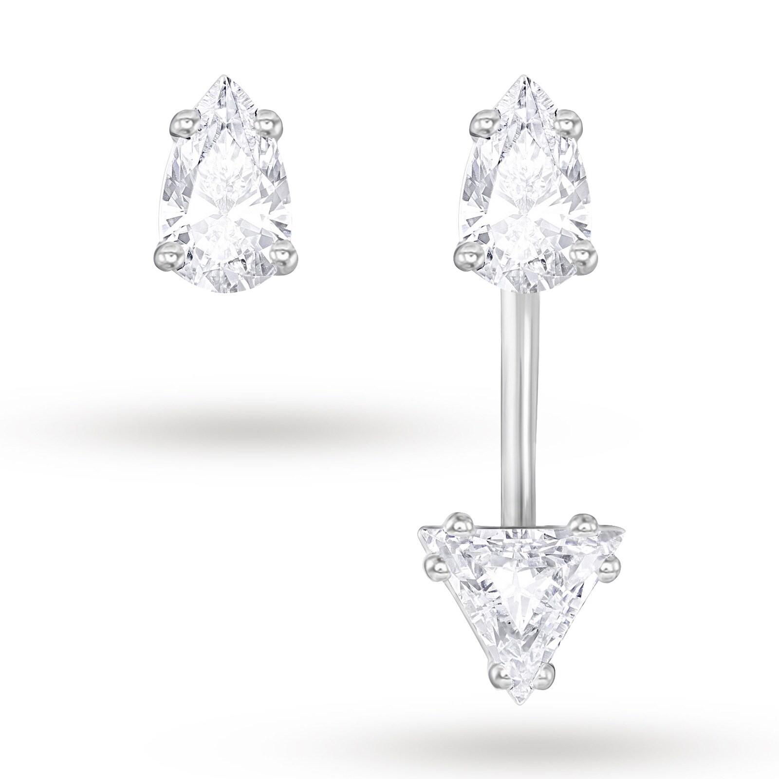 SWAROVSKI Jewellery Rhodium Plated Attract Earrings
