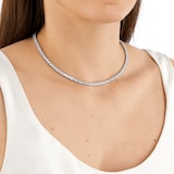 SWAROVSKI Silver Coloured Tennis Necklace