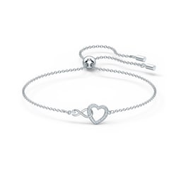 37742203 - Infinity Heart Rhodium Plated Bracelet