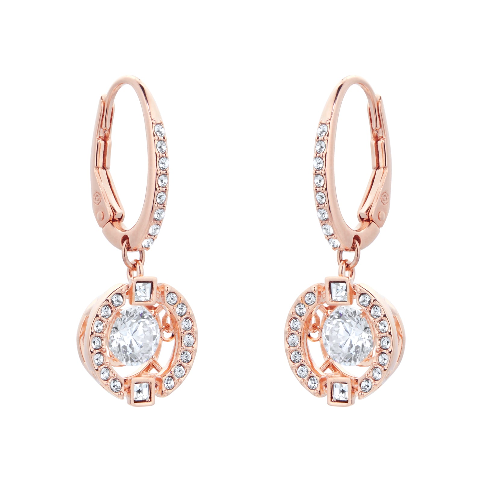 SWAROVSKI Sparkling Dance Rose Gold Coloured Drop Earrings 5504753 ...