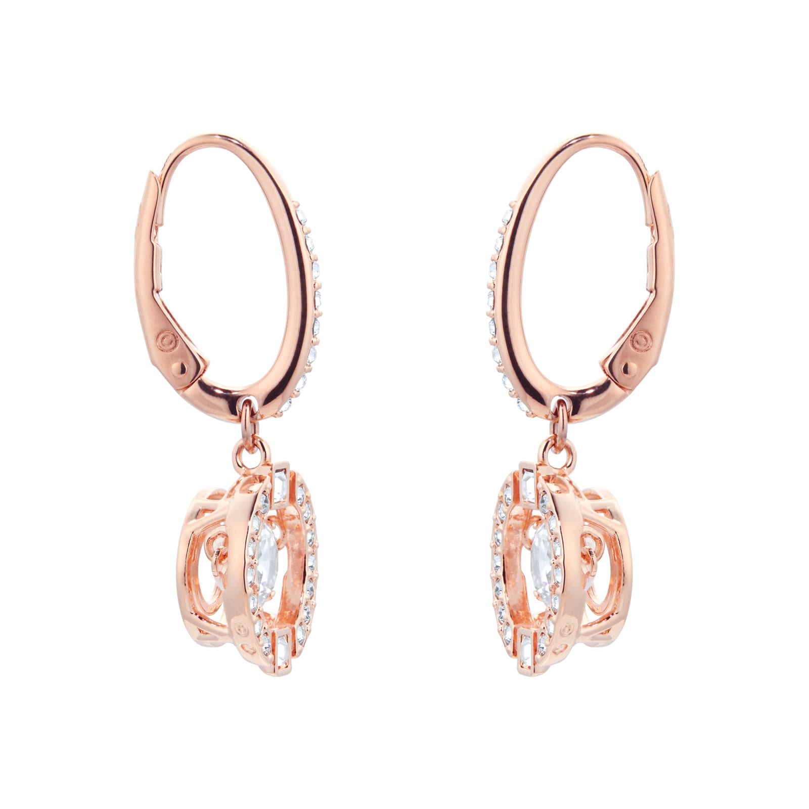 SWAROVSKI Sparkling Dance Rose Gold Coloured Drop Earrings 5504753 ...