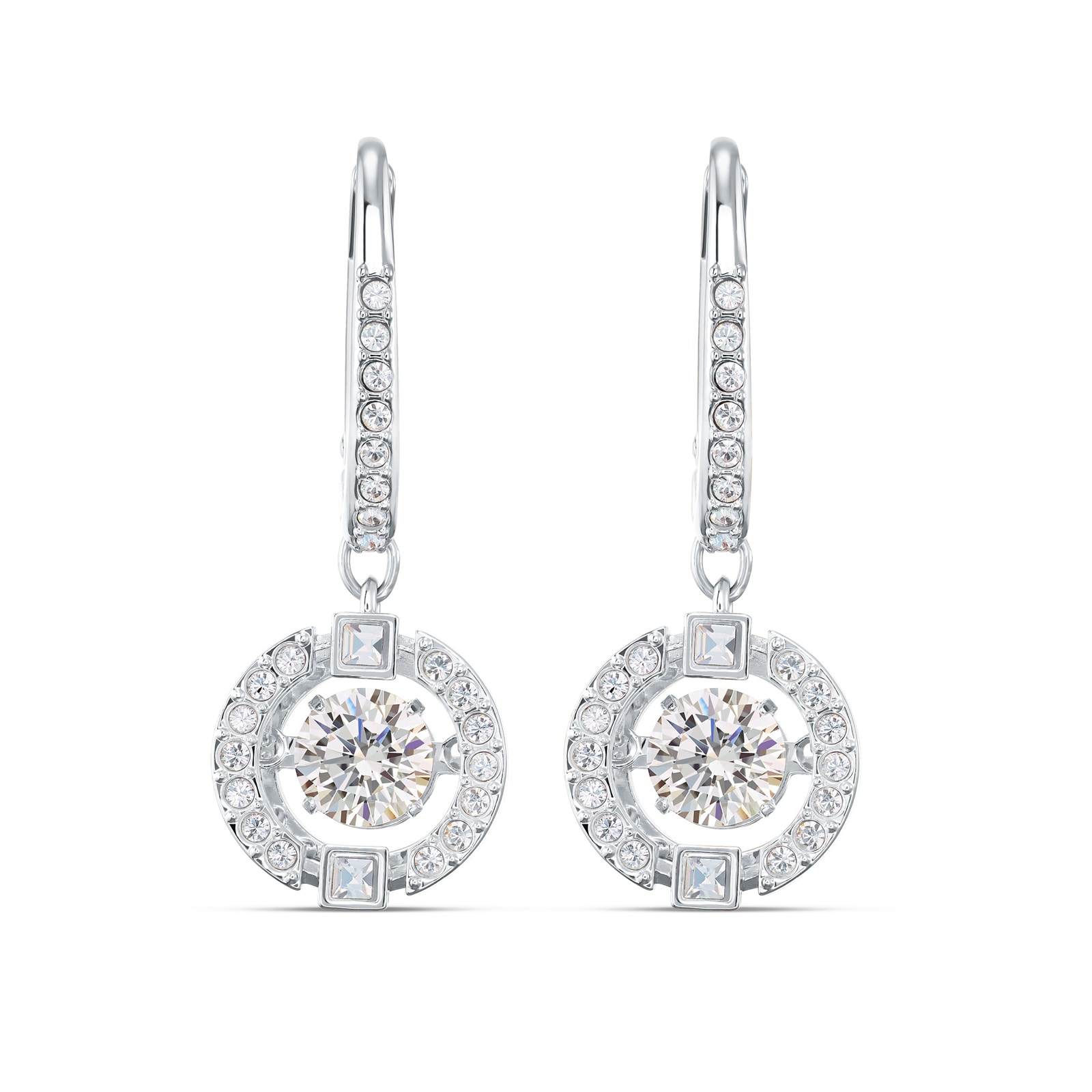 SWAROVSKI Sparkling Dance Rhodium Plated Drop Earrings SWAROVSKI Sparkling Dance Rhodium Plated Drop Earrings