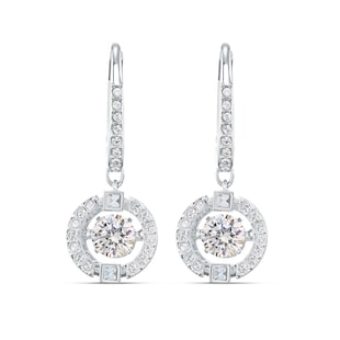 SWAROVSKI Sparkling Dance Rhodium Plated Drop Earrings