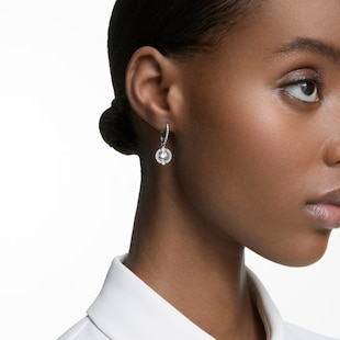 SWAROVSKI Sparkling Dance Rhodium Plated Drop Earrings